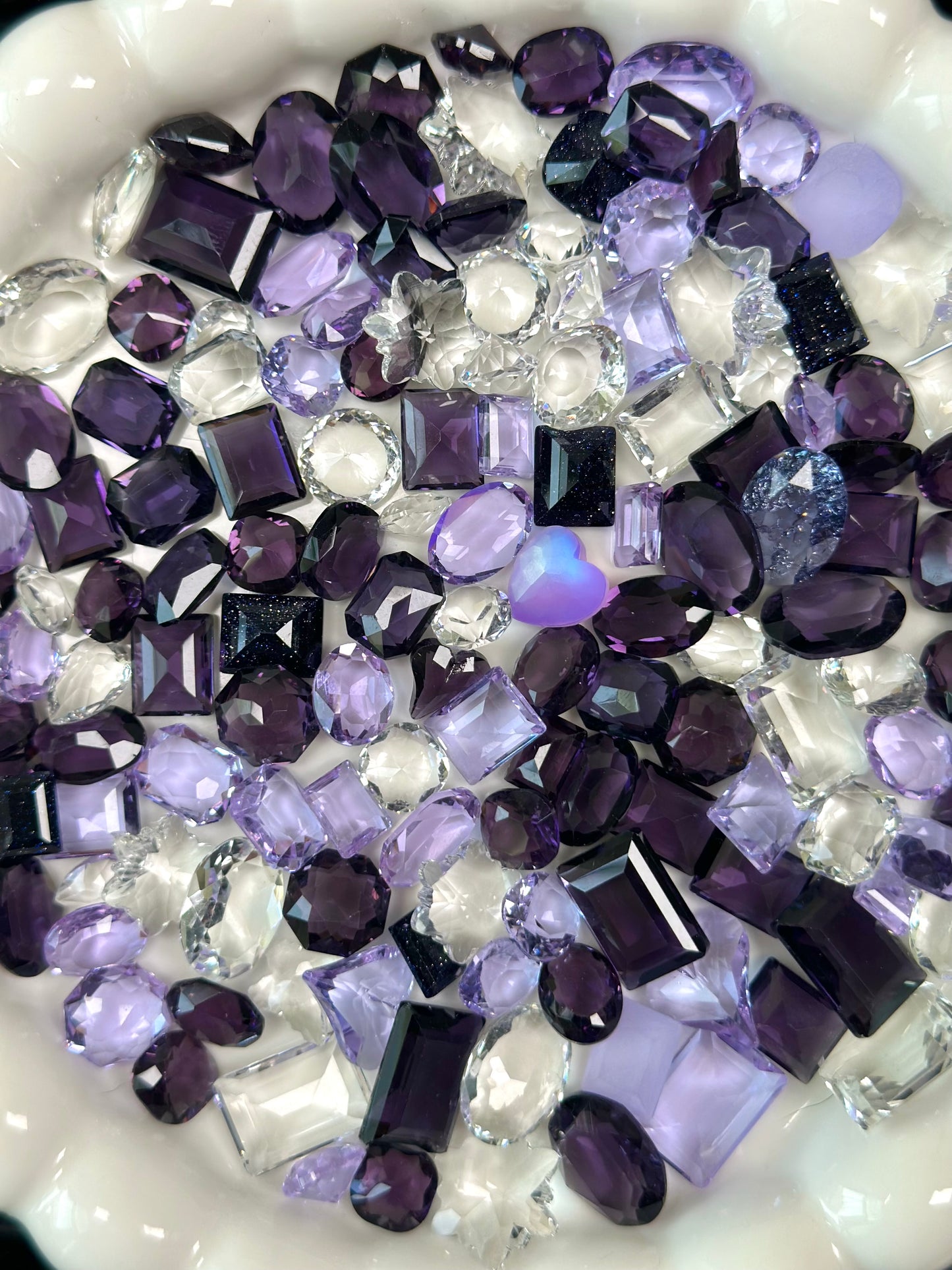 (Live Stream Special Color) Mixed Pointed Back Crystal Glass Rhinestones for Nails Arts and DIY