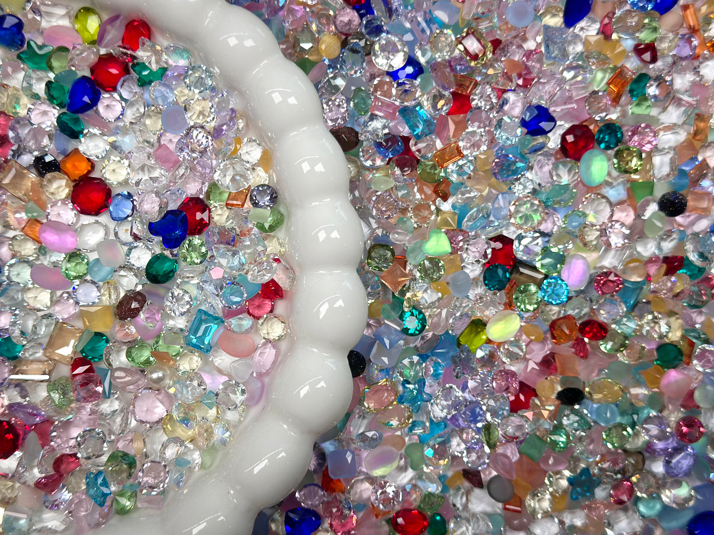Small Size Colorstorm Mixed Pointed Back Crystal Glass Rhinestones For Nails Art and DIY