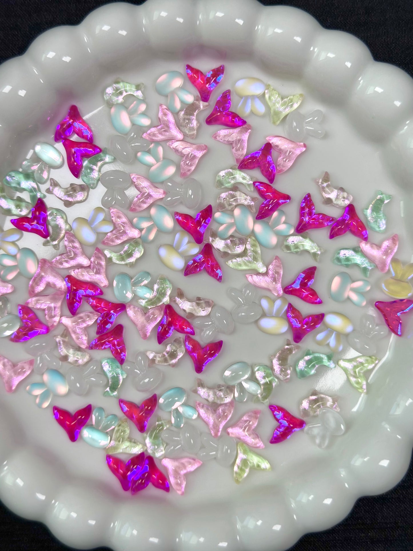 Cute K9 Flatback Rhinestone Mix – Bears, Stars, Butterflies, Roses Shapes & More