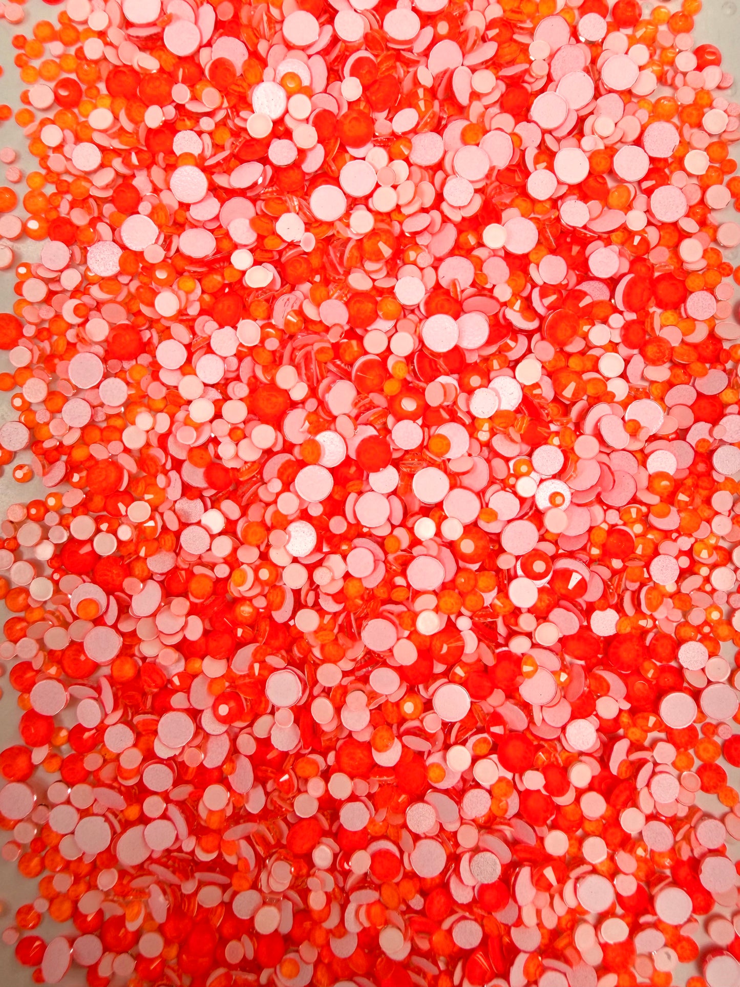Color No.51-No.80 Mixed Sizes (From SS6 to SS20) Flat Back Round Glass Rhinestones