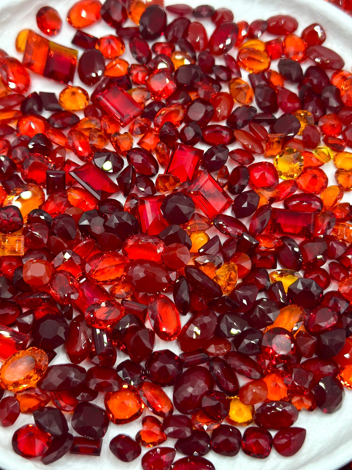 Luxe Ruby Flame Mixed Pointed Back Crystal Glass Rhinestones for Nails Arts and DIY