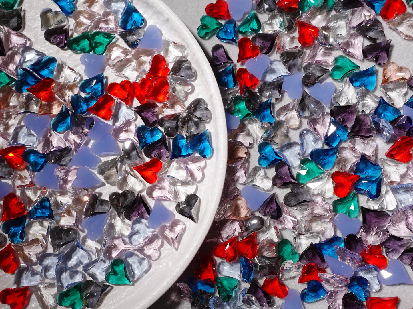 12x13mm Heart Mixed Pointed Back Crystal Glass Rhinestones For Nails Art and DIY