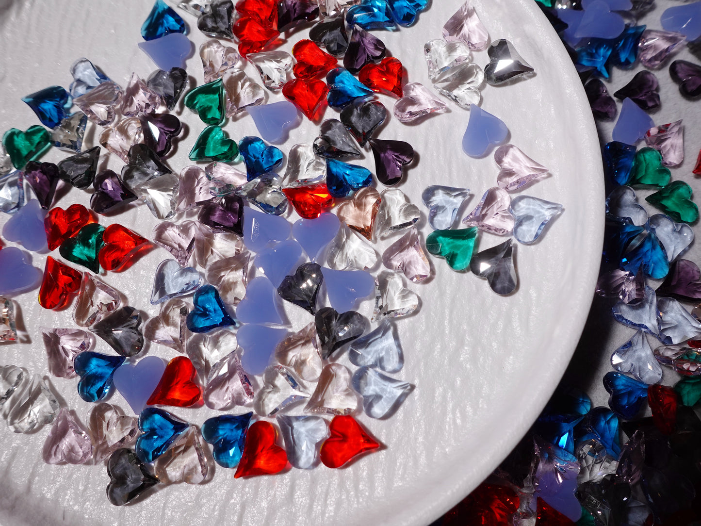12x13mm Heart Mixed Pointed Back Crystal Glass Rhinestones For Nails Art and DIY
