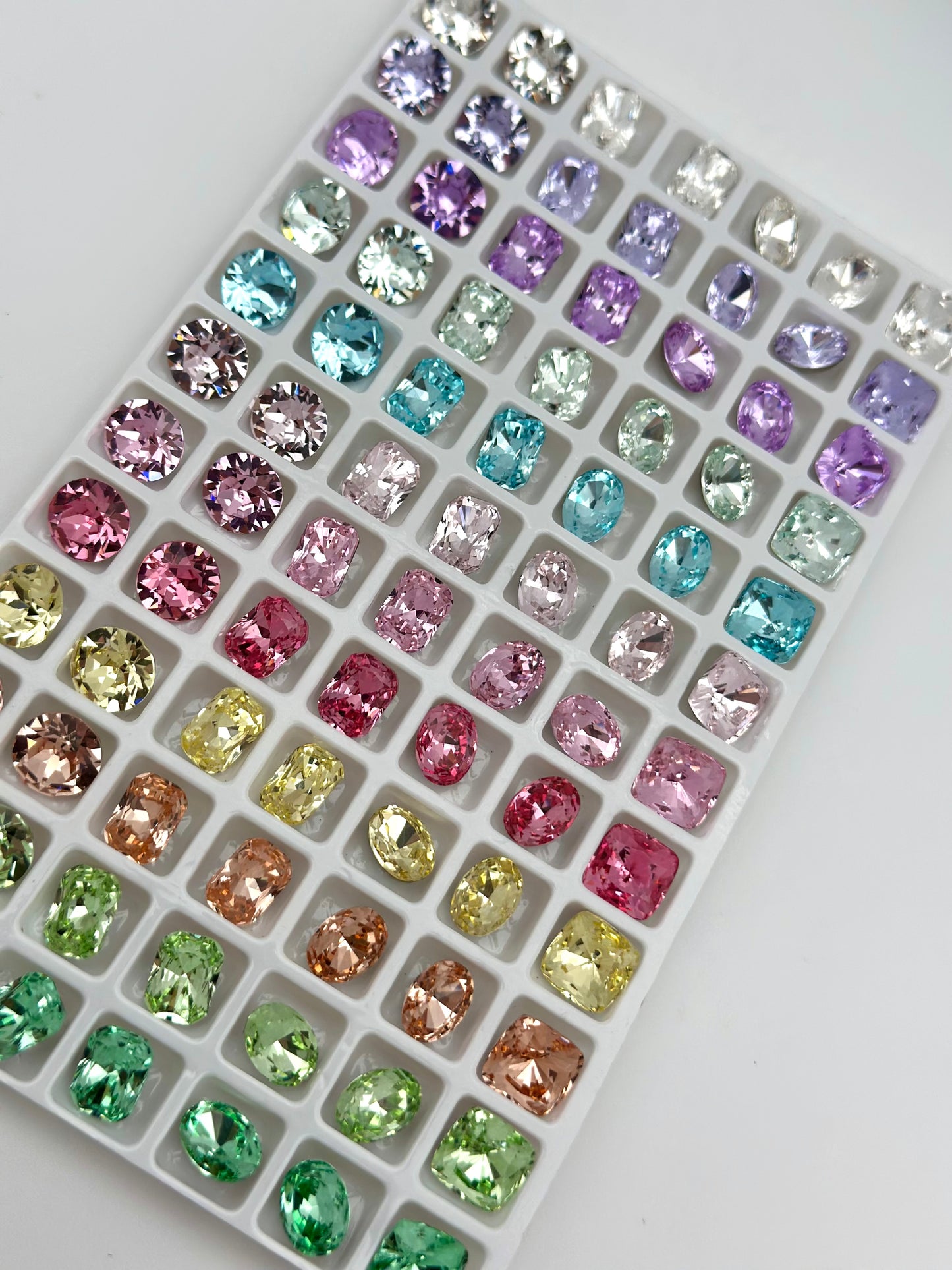 Luxe Mixed Shape Foiled Pointed Back Rhinestones for Nails Arts and DIY