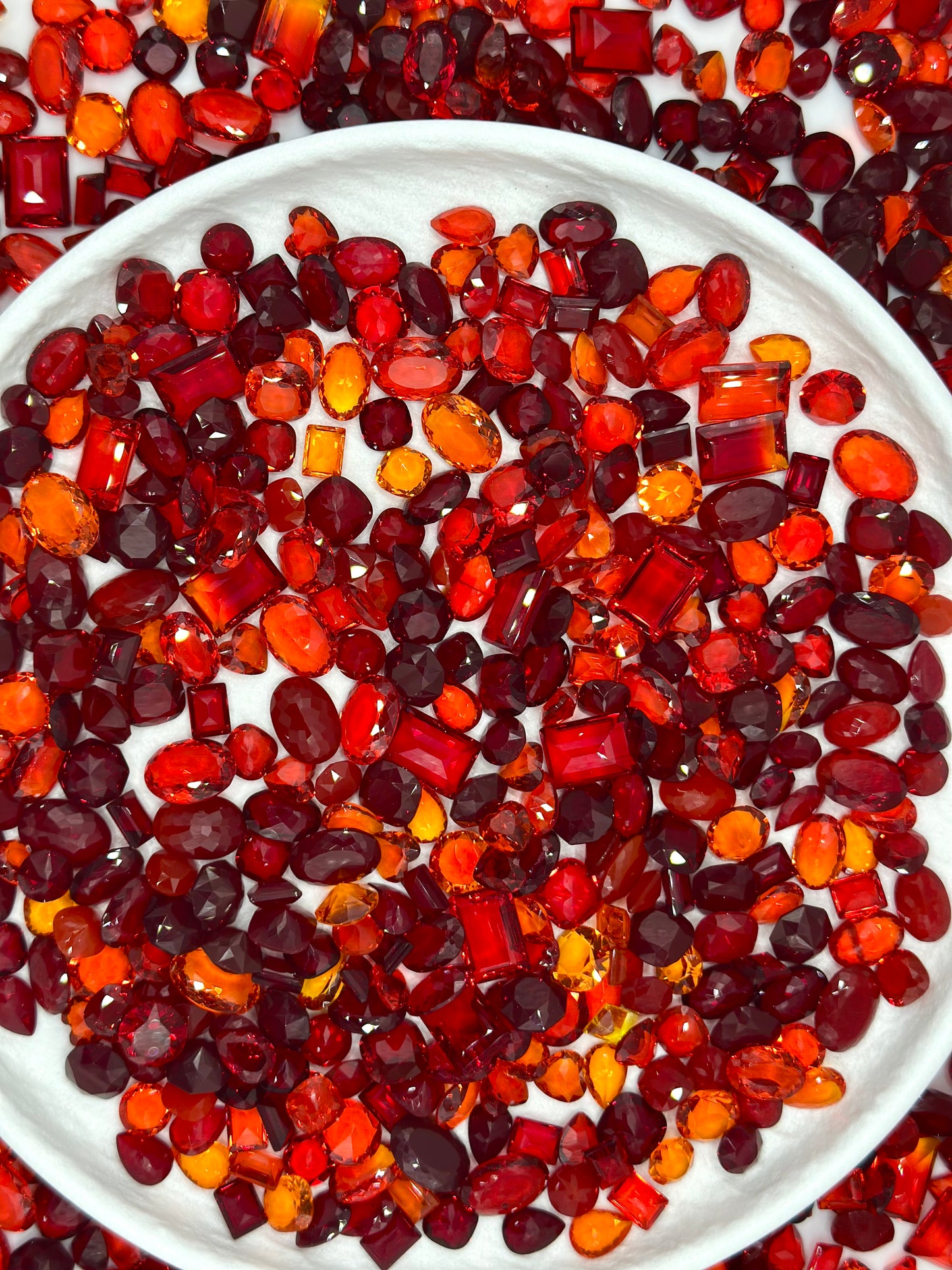 Luxe Ruby Flame Mixed Pointed Back Crystal Glass Rhinestones for Nails Arts and DIY