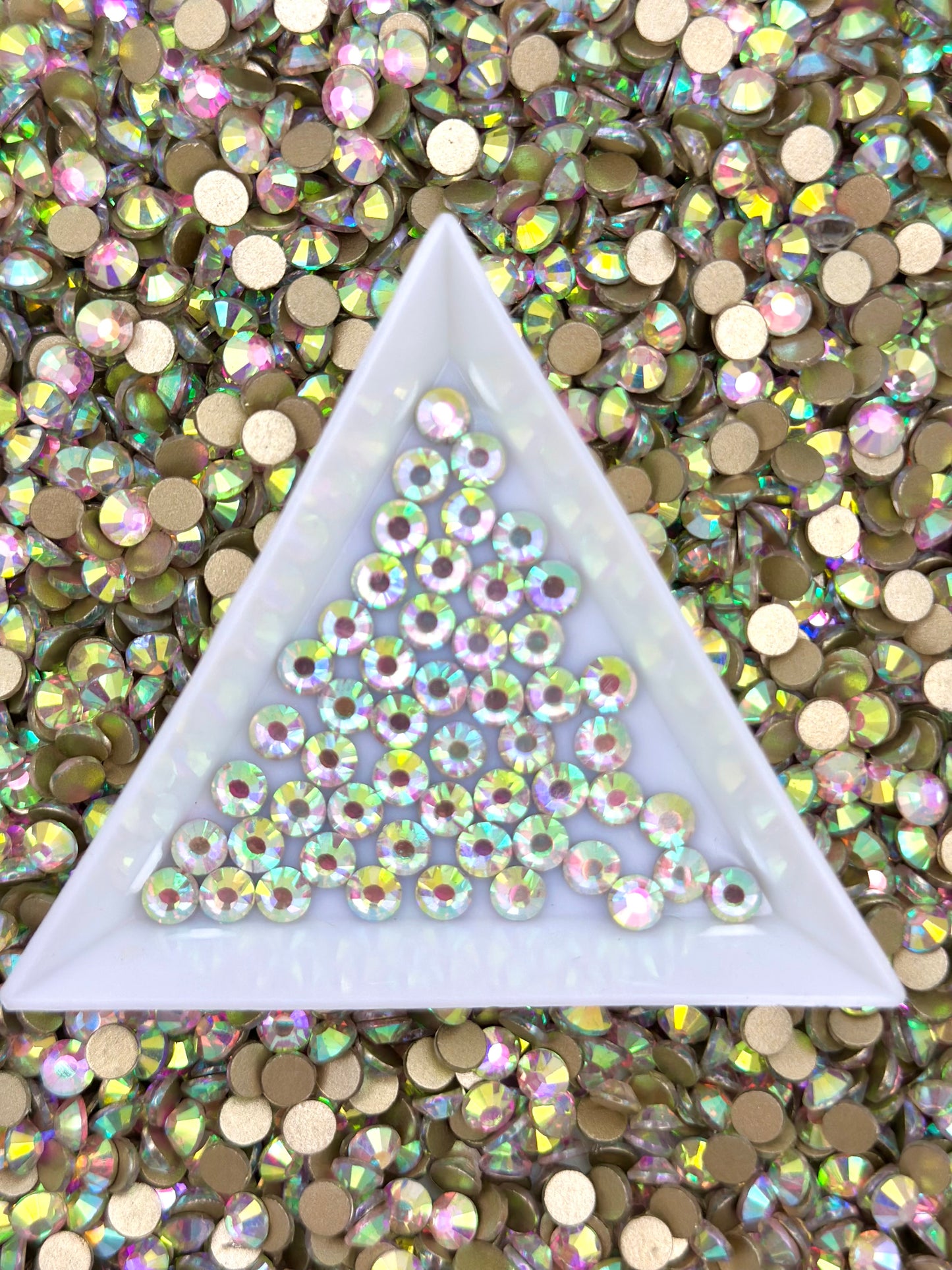 Color No.1-No.25 Mixed Sizes (From SS6 to SS20) Flat Back Round Glass Rhinestones
