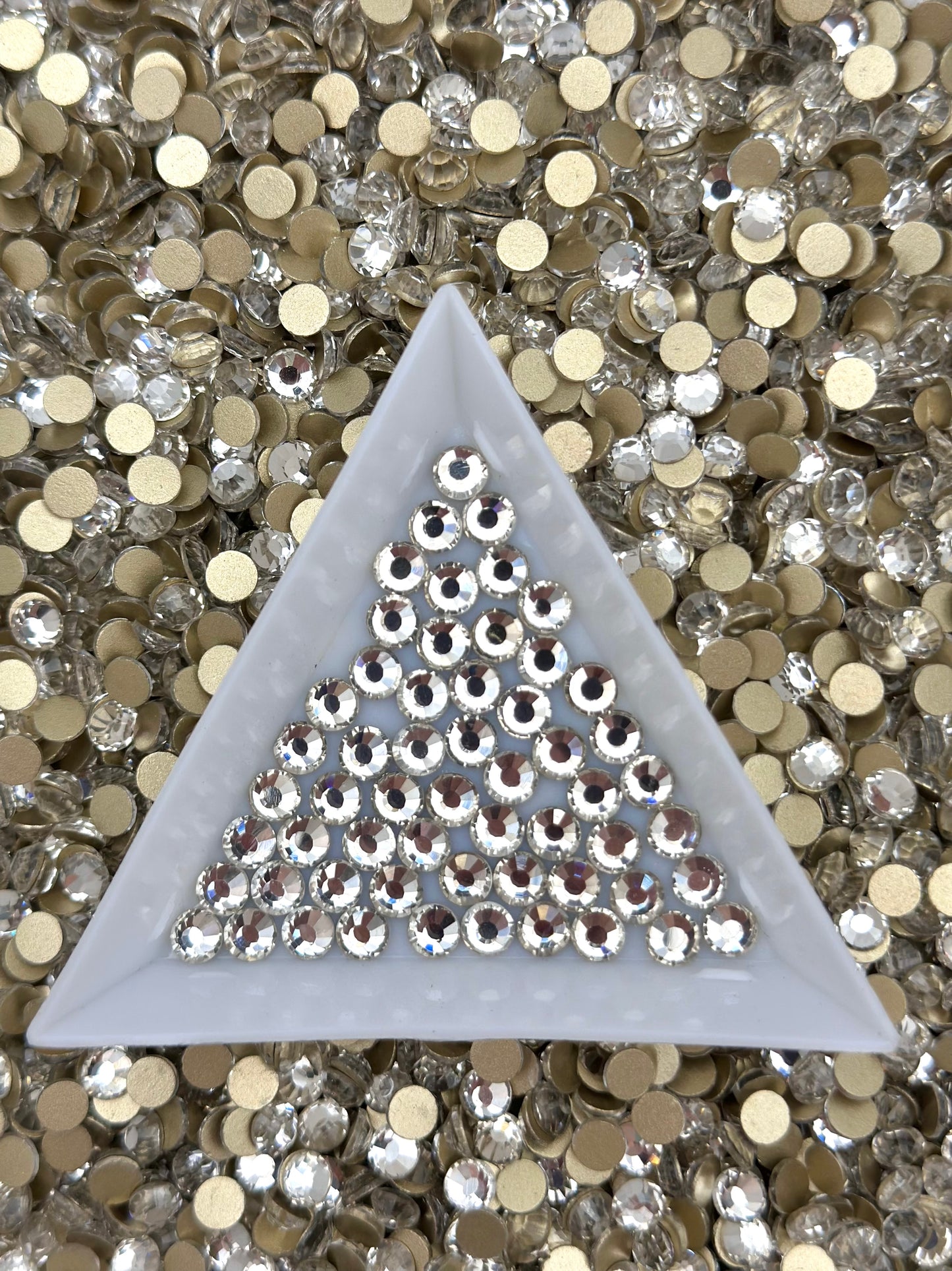 Color No.51-No.71 Mixed Sizes (From SS6 to SS20) Flat Back Round Glass Rhinestones
