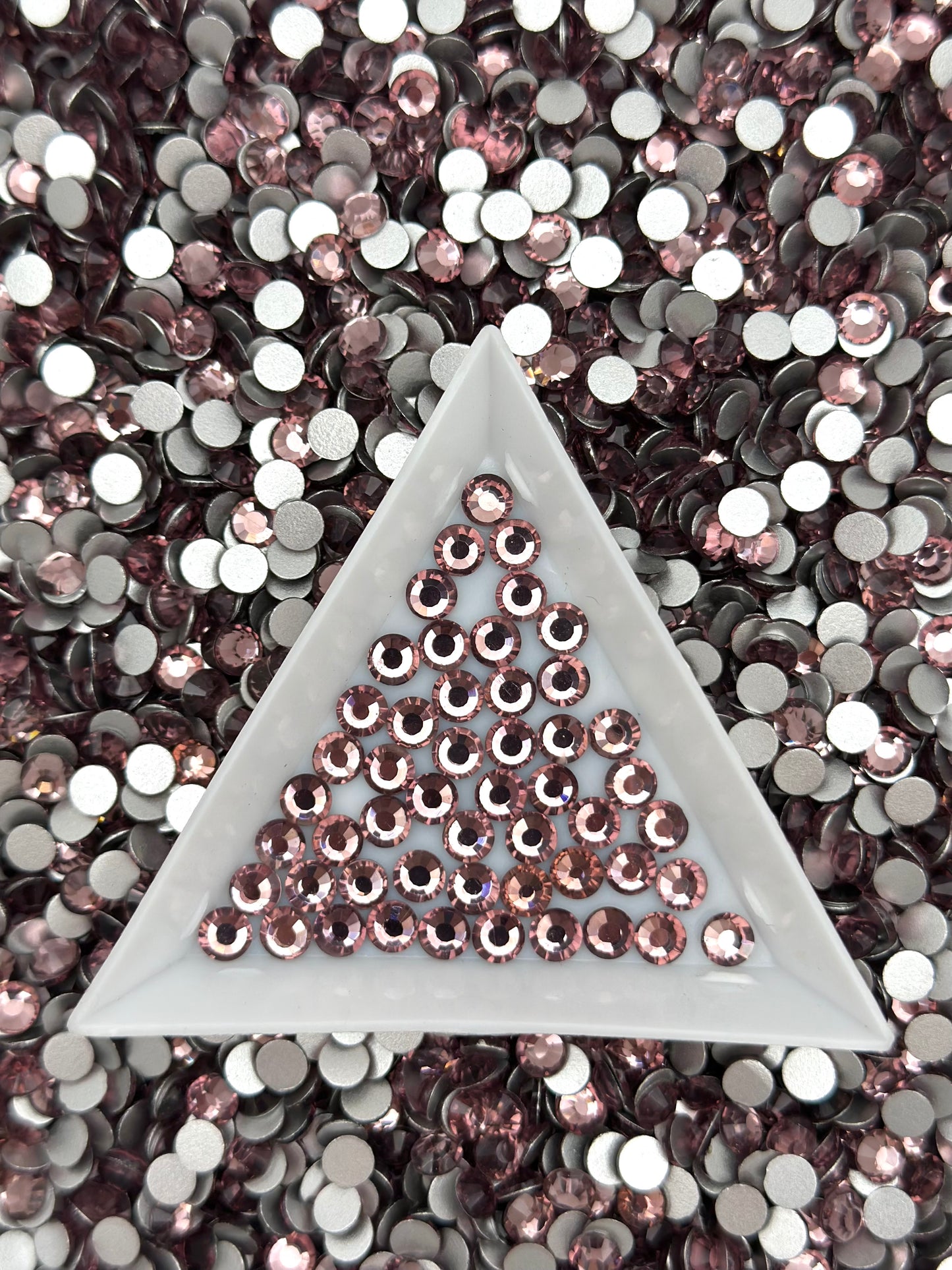 Color No.51-No.71 Mixed Sizes (From SS6 to SS20) Flat Back Round Glass Rhinestones