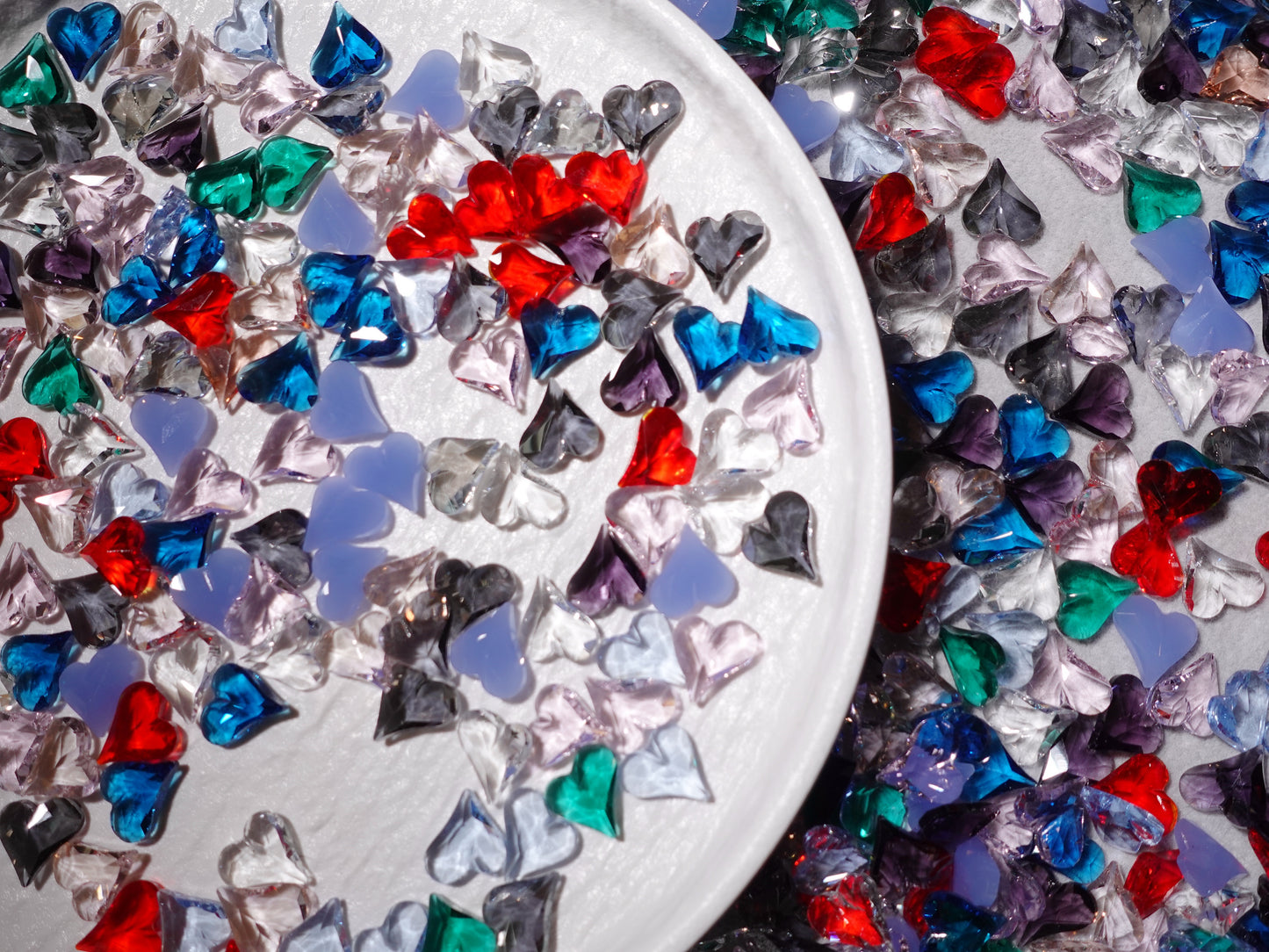 12x13mm Heart Mixed Pointed Back Crystal Glass Rhinestones For Nails Art and DIY