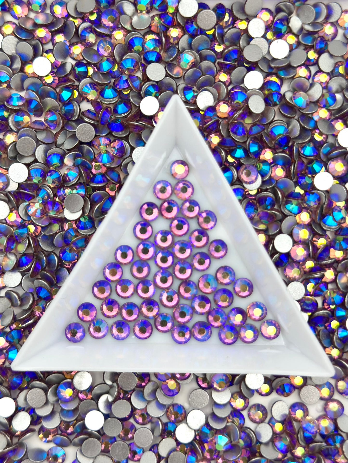 Color No.26-No.50 Mixed Sizes (From SS6 to SS20) Flat Back Round Glass Rhinestones