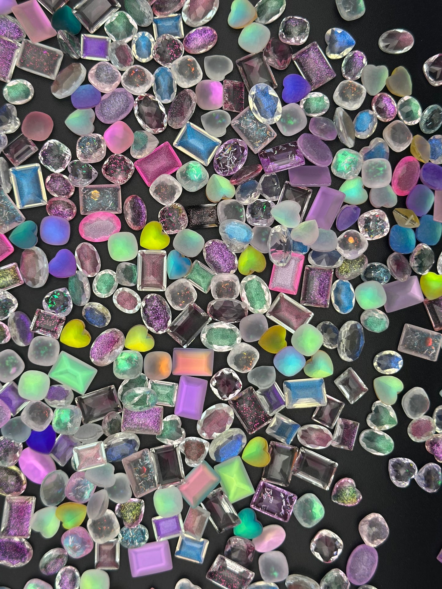 Luxe Dream Pop Mixed Pointed Back Crystal Glass Rhinestones for Nails Arts and DIY