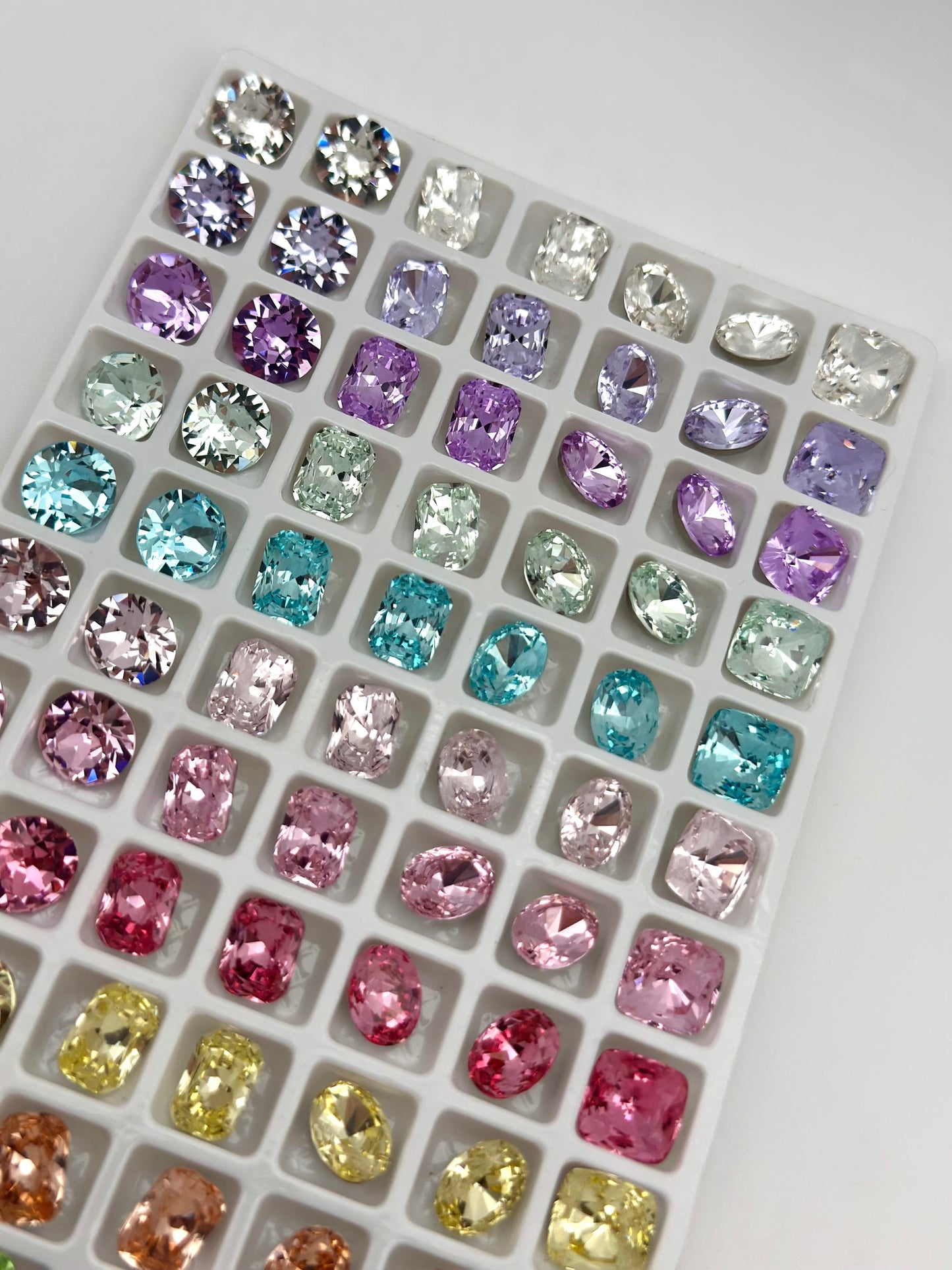 Luxe Mixed Shape Foiled Pointed Back Rhinestones for Nails Arts and DIY