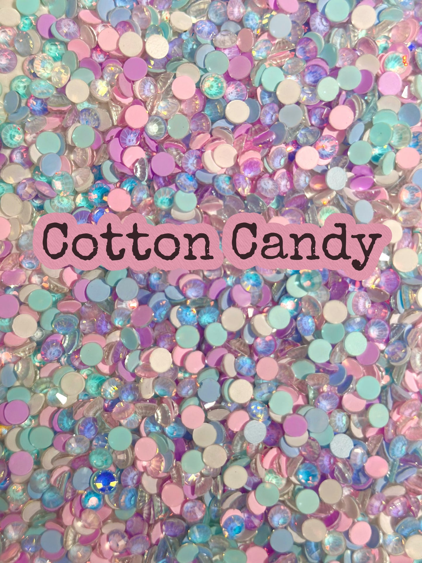 Color Mixed Flat Back Glass Rhinestones
