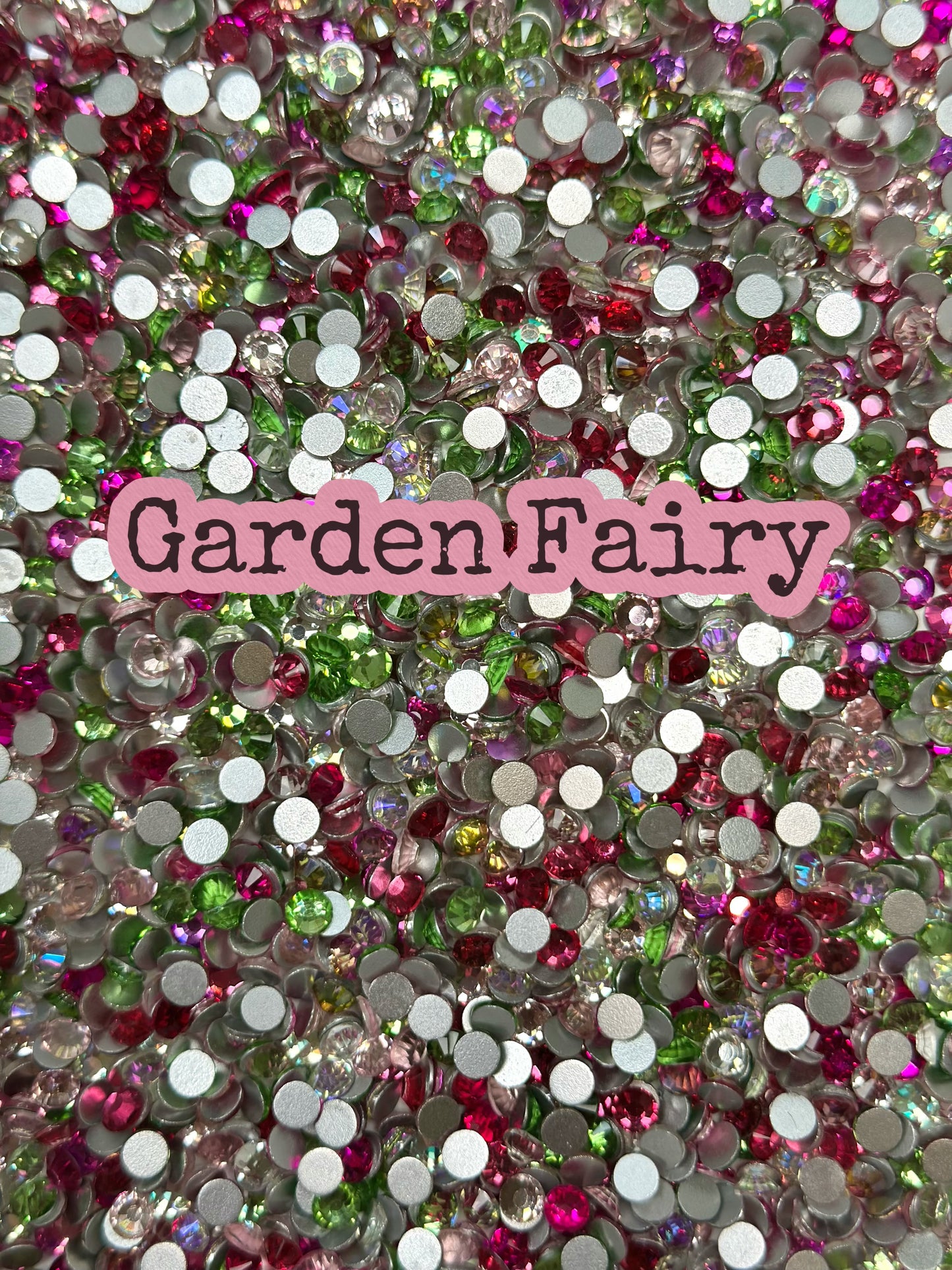Color Mixed Flat Back Glass Rhinestones