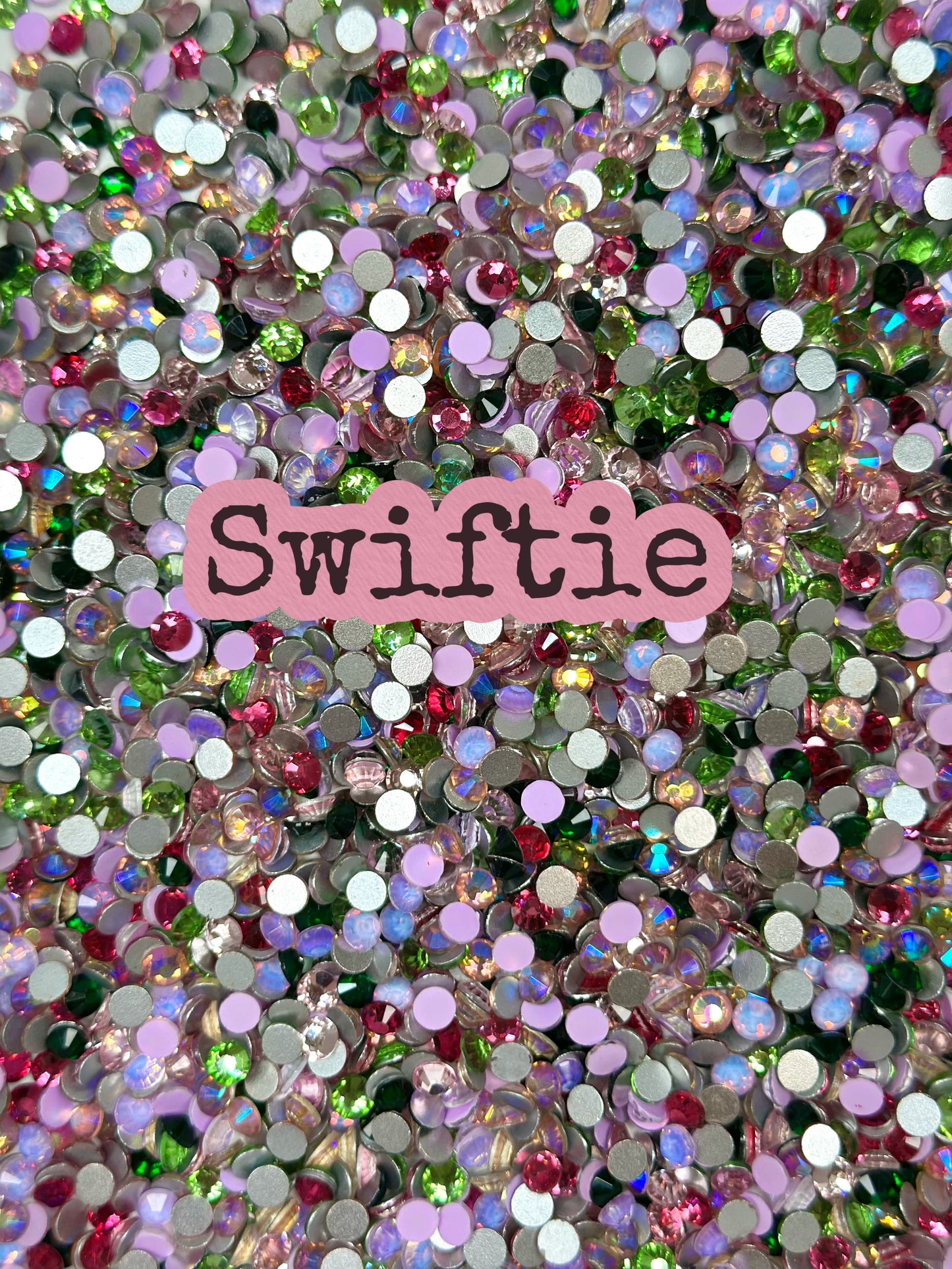 Color Mixed Flat Back Glass Rhinestones