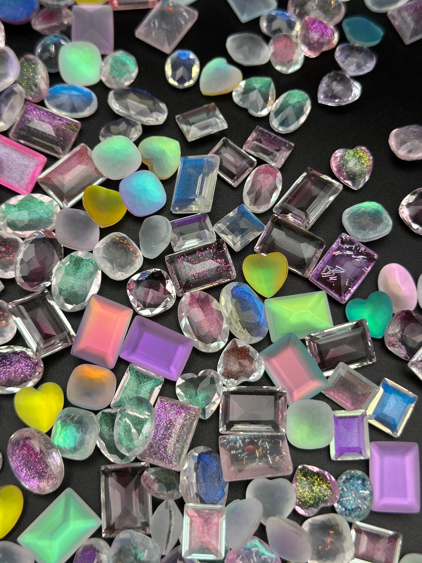 Luxe Dream Pop Mixed Pointed Back Crystal Glass Rhinestones for Nails Arts and DIY