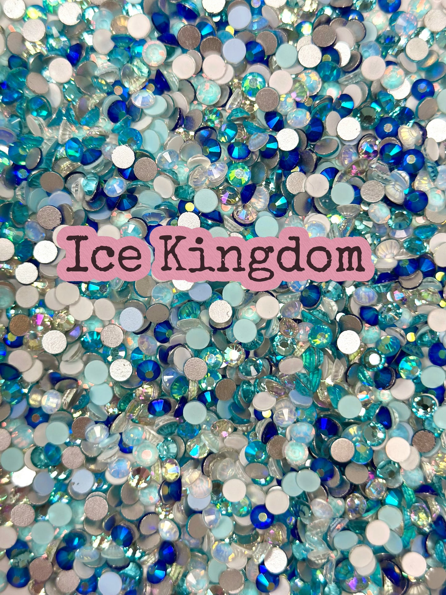 Color Mixed Flat Back Glass Rhinestones