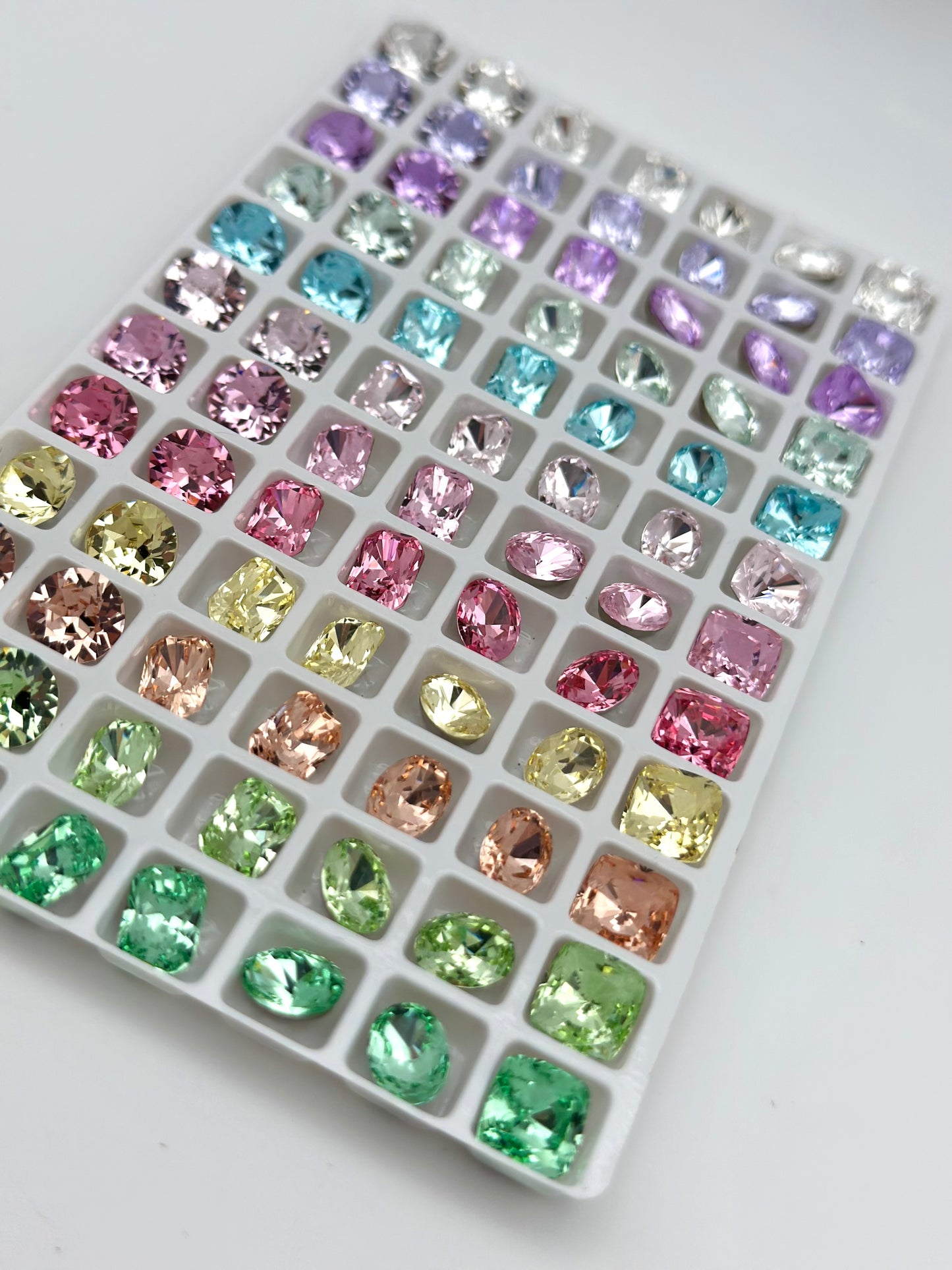 Luxe Mixed Shape Foiled Pointed Back Rhinestones for Nails Arts and DIY