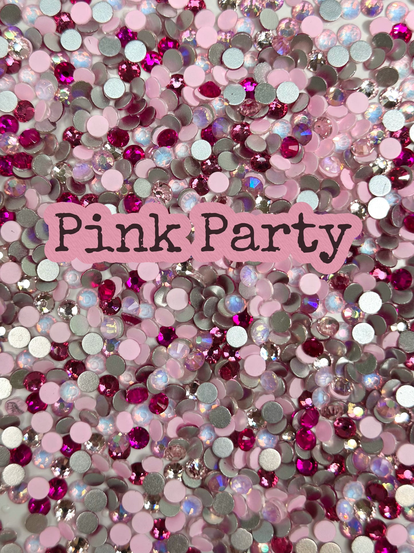 Color Mixed Flat Back Glass Rhinestones