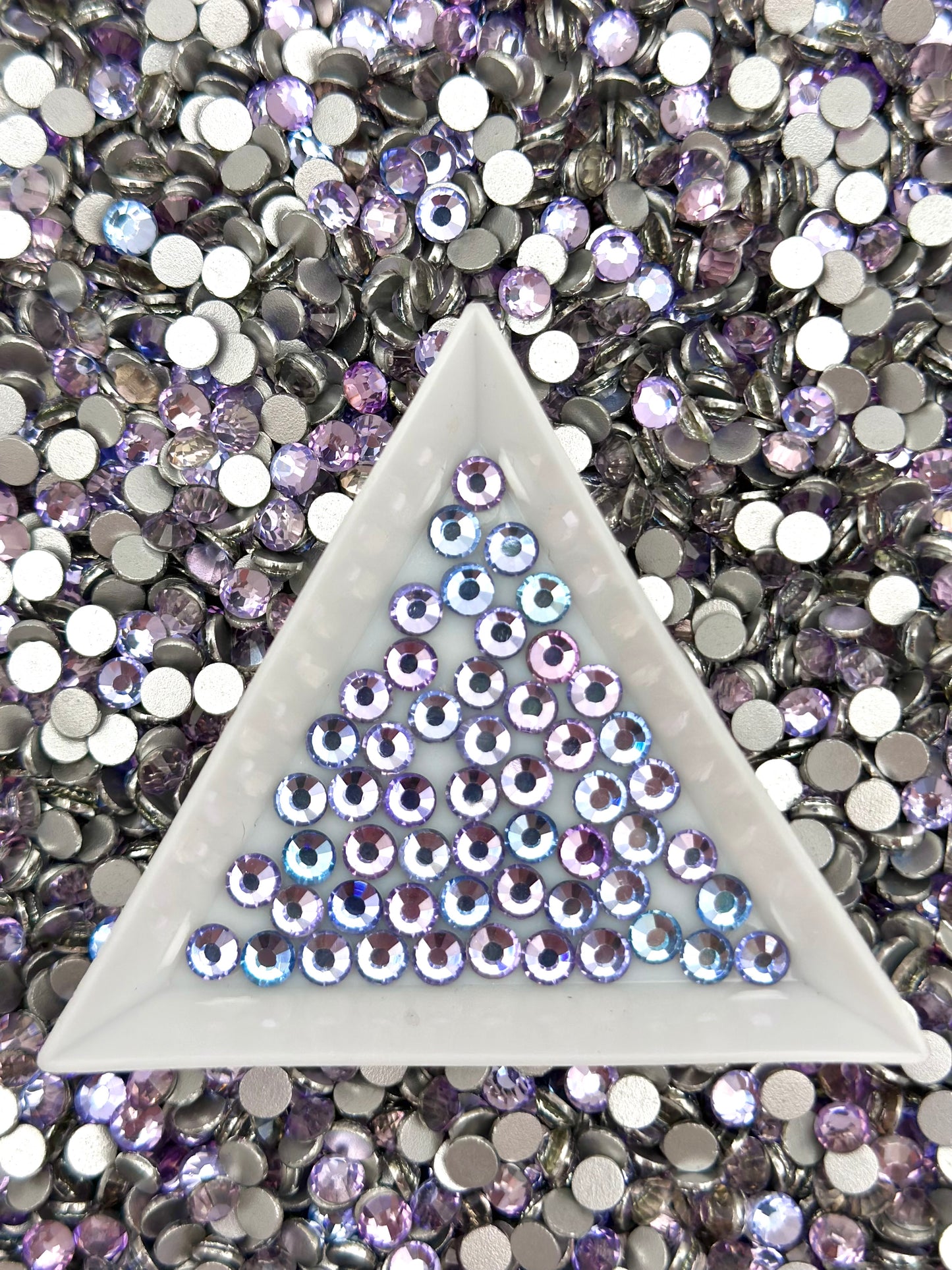 Color No.51-No.71 Mixed Sizes (From SS6 to SS20) Flat Back Round Glass Rhinestones