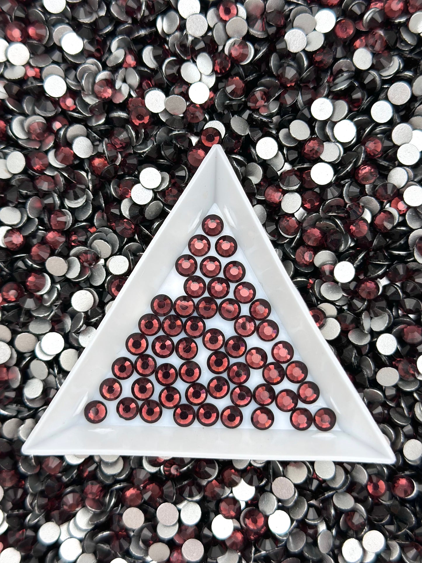 Color No.51-No.71 Mixed Sizes (From SS6 to SS20) Flat Back Round Glass Rhinestones