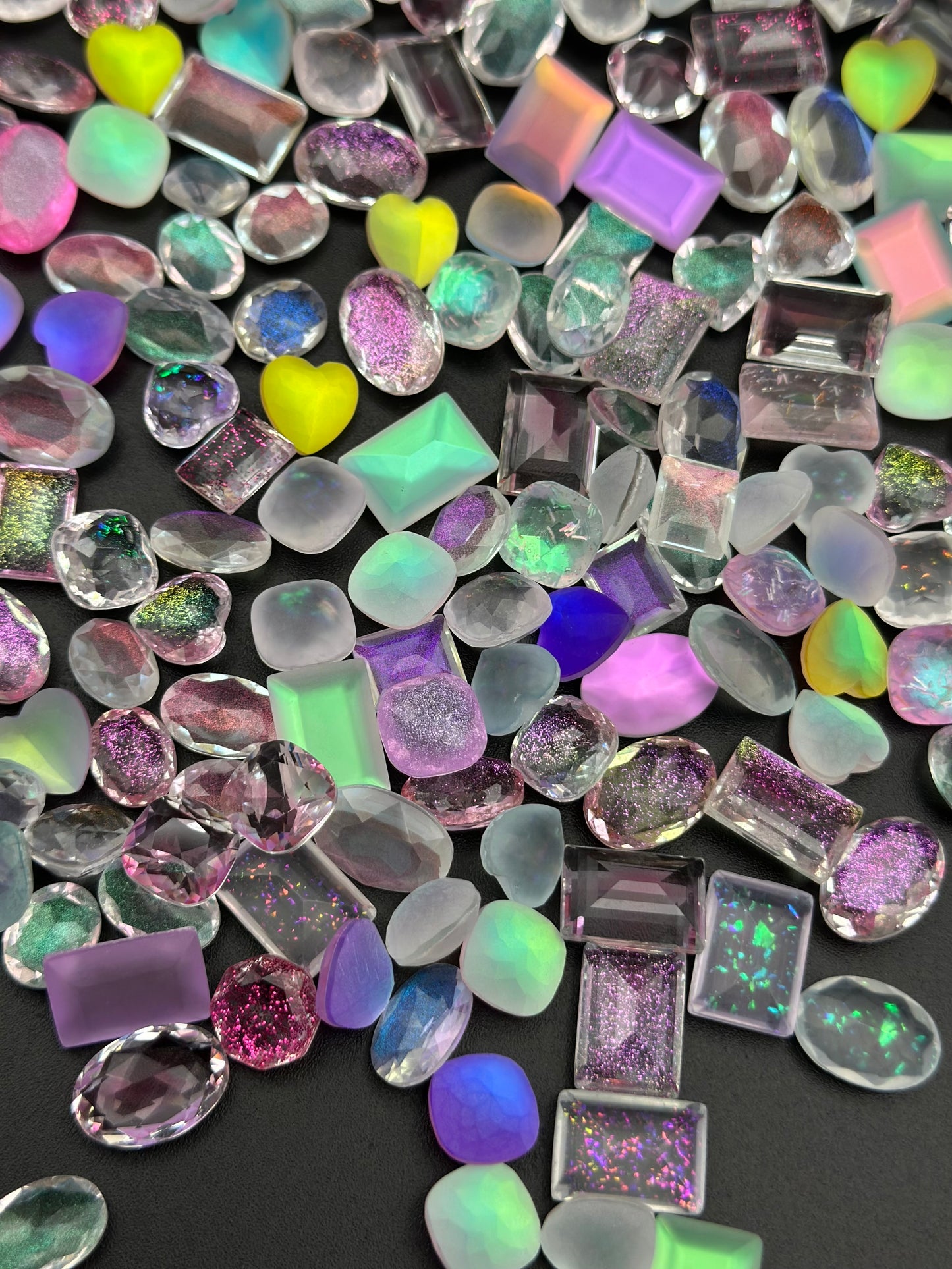 Luxe Dream Pop Mixed Pointed Back Crystal Glass Rhinestones for Nails Arts and DIY
