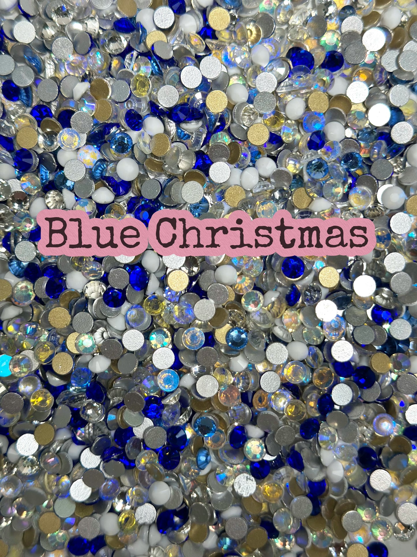 Color Mixed Flat Back Glass Rhinestones