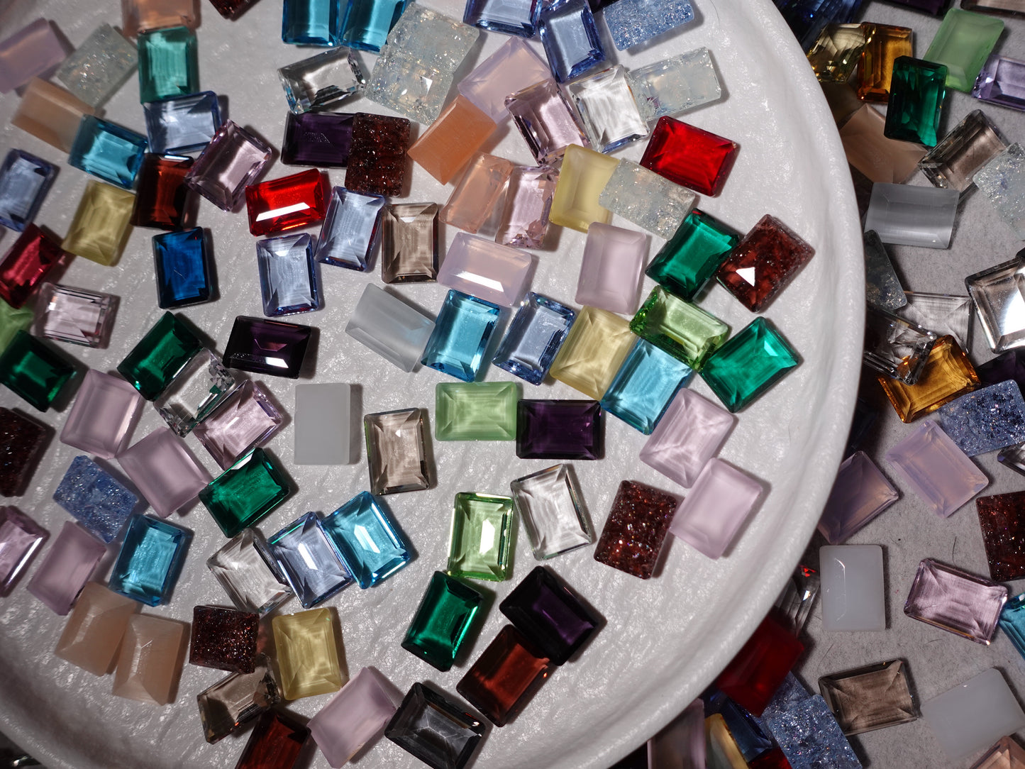 10x14mm Large Rectangle Mixed Pointed Back Crystal Glass Rhinestones For Nails Art and DIY