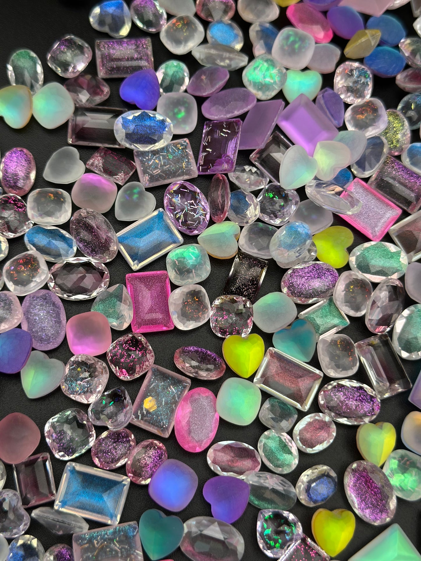 Luxe Dream Pop Mixed Pointed Back Crystal Glass Rhinestones for Nails Arts and DIY