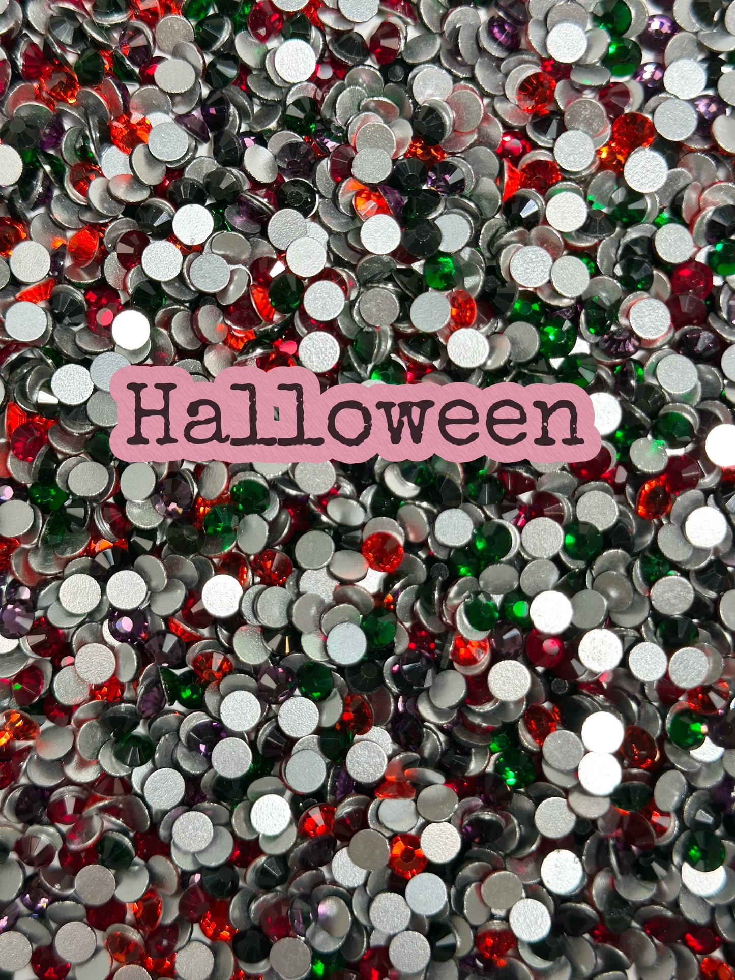 Color Mixed Flat Back Glass Rhinestones
