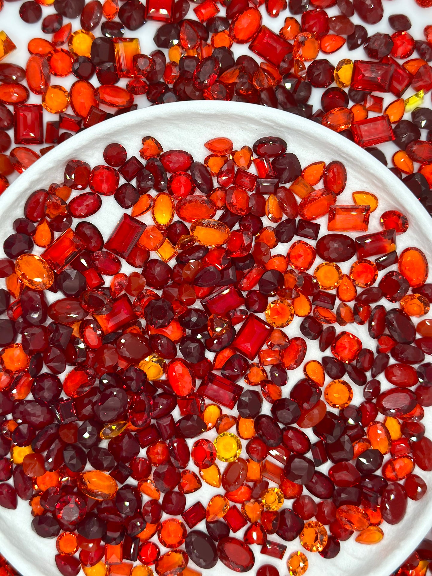 Luxe Ruby Flame Mixed Pointed Back Crystal Glass Rhinestones for Nails Arts and DIY