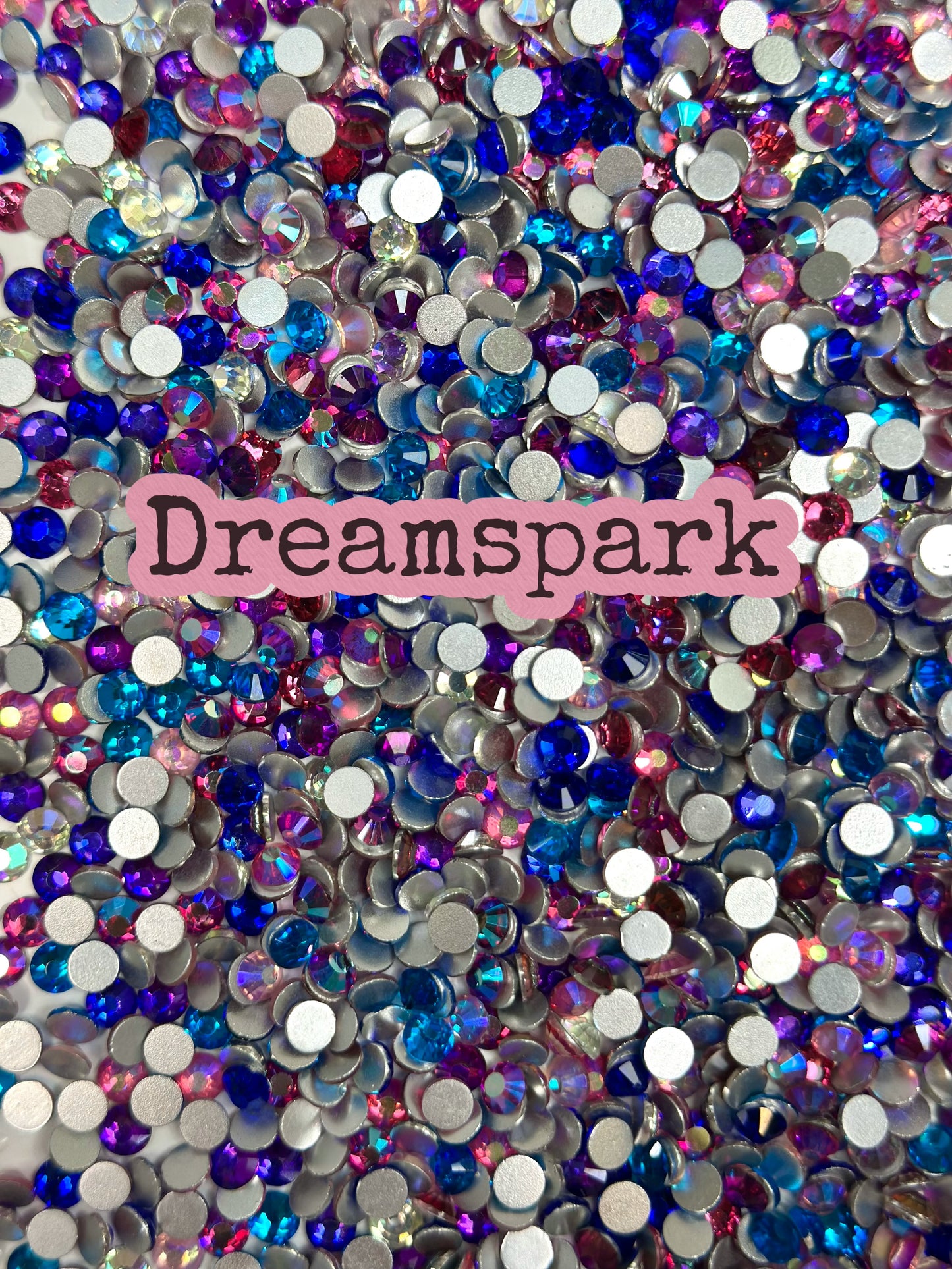 Color Mixed Flat Back Glass Rhinestones
