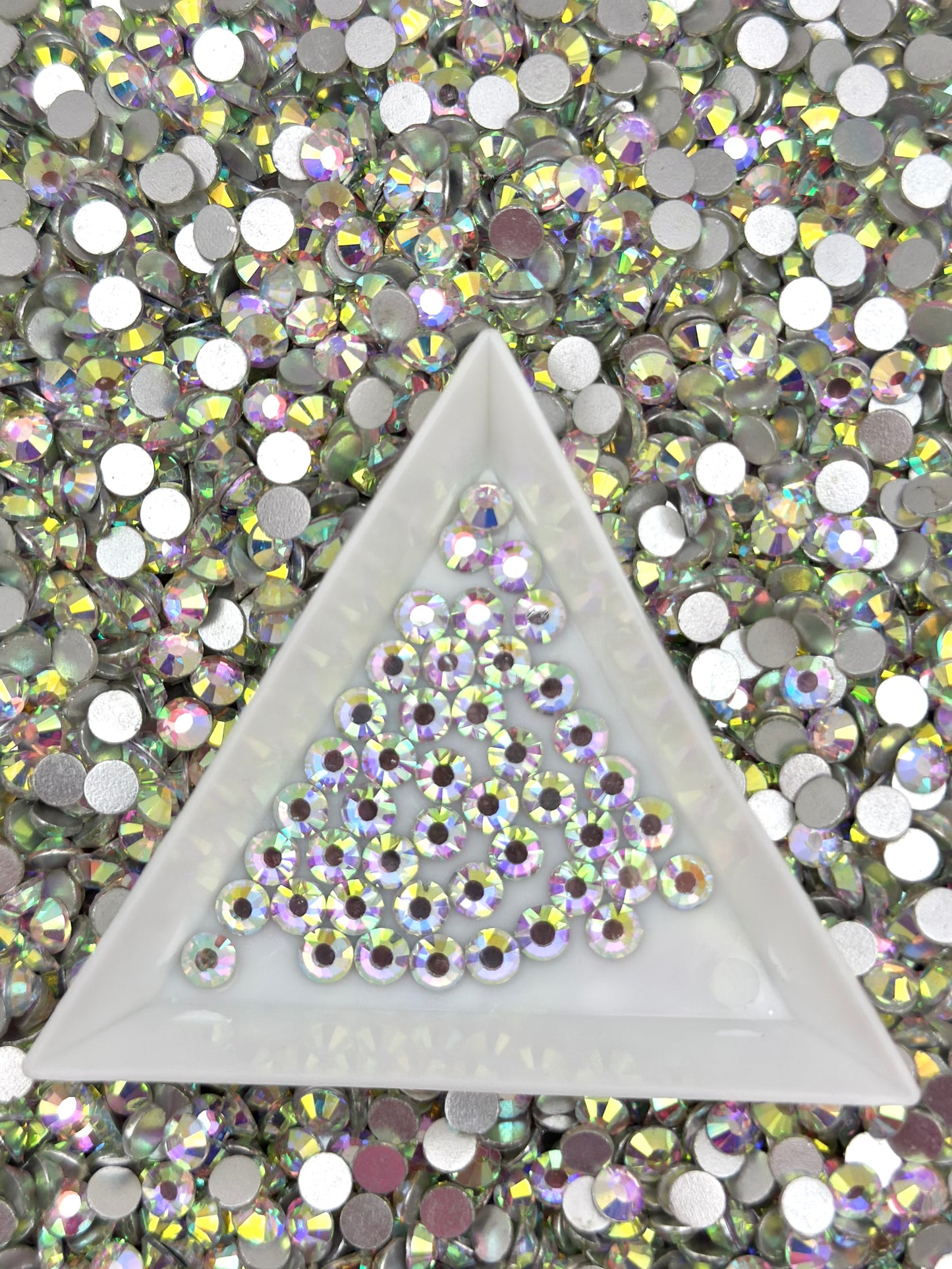 Flat Back Round Glass Rhinestones (No.1 - No.13) | Multiple Colors & Sizes (SS10-SS20)