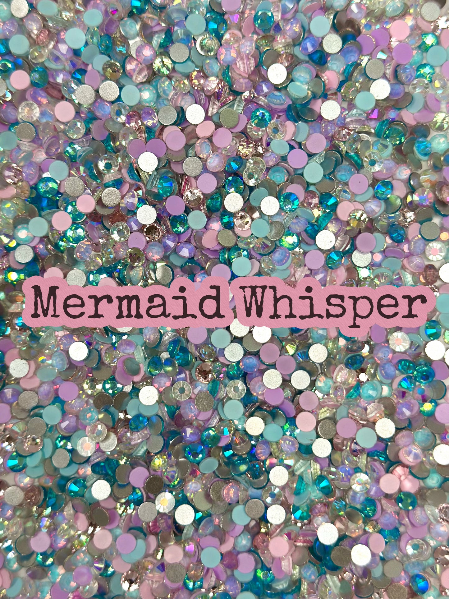 Color Mixed Flat Back Glass Rhinestones