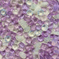 Lilac Frost Mixed Pointed Back Crystal Glass Rhinestones for Nails Arts and DIY