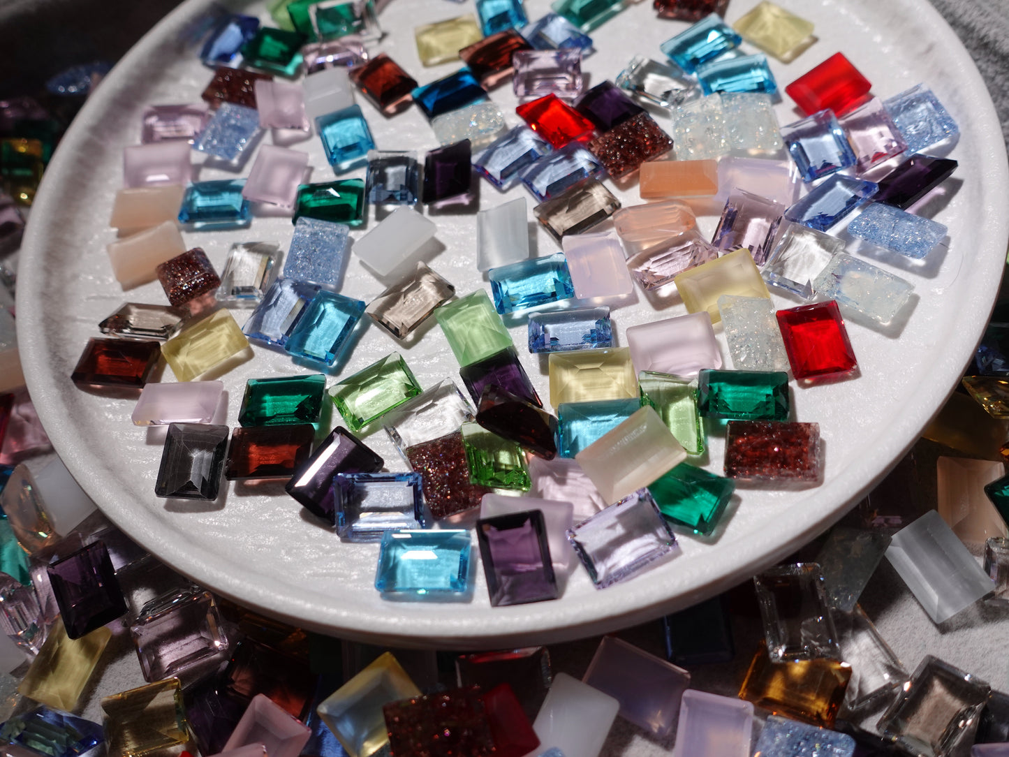 10x14mm Large Rectangle Mixed Pointed Back Crystal Glass Rhinestones For Nails Art and DIY