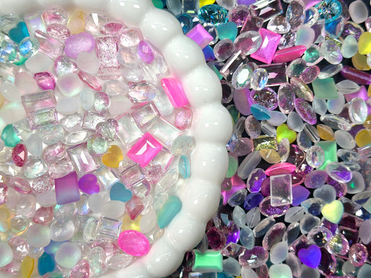 Luxe Dream Pop Mixed Pointed Back Crystal Glass Rhinestones for Nails Arts and DIY
