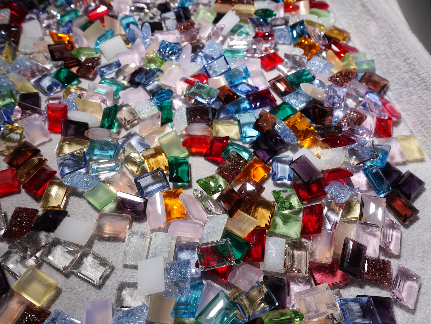 10x14mm Large Rectangle Mixed Pointed Back Crystal Glass Rhinestones For Nails Art and DIY