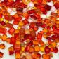Luxe Orange Mixed Pointed Back Crystal Glass Rhinestones for Nails Arts and DIY