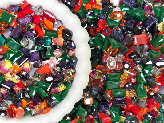 Halloween Mixed Pointed Back Crystal Glass Rhinestones for Nails Arts and DIY