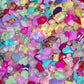 Mocha Mixed Foiled Pointed Back Crystal Glass Rhinestones for Nails and DIY