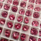 Luxe 8mm Rose Cut Foiled Pointed Back Rhinestones for Nails Arts and DIY