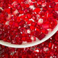 Red Mixed Pointed Back Crystal Glass Rhinestones For Nails Art and DIY