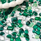 Jade Breeze Mixed Pointed Back Crystal Glass Rhinestones For Nails Art and DIY