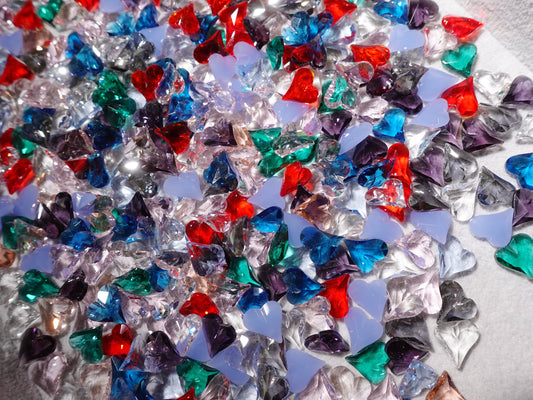 12x13mm Heart Mixed Pointed Back Crystal Glass Rhinestones For Nails Art and DIY