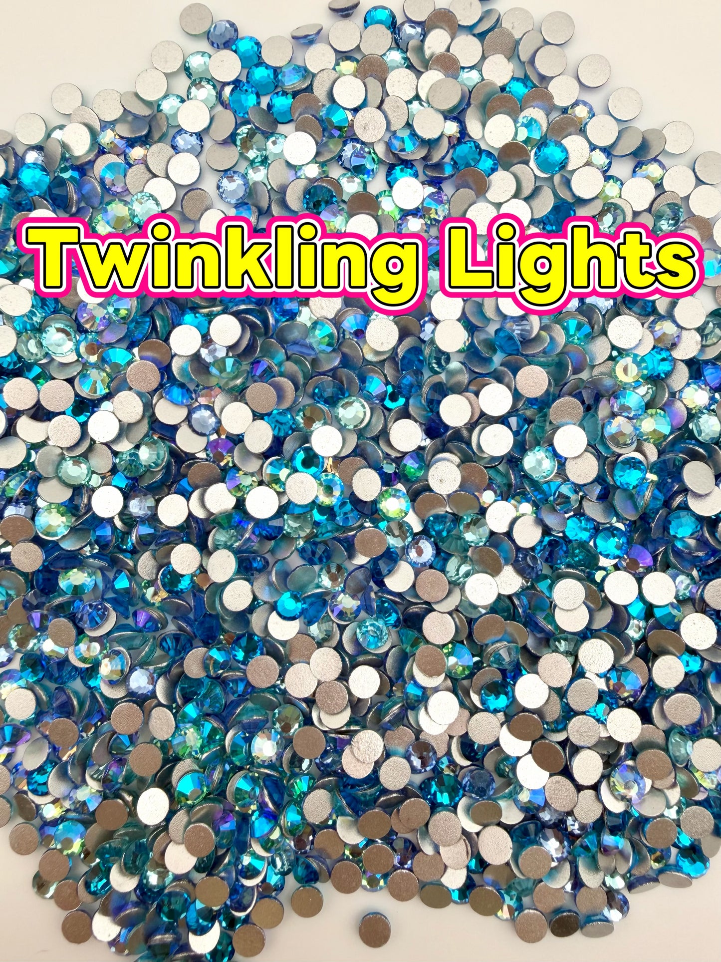 Color Mixed Flat Back Glass Rhinestones