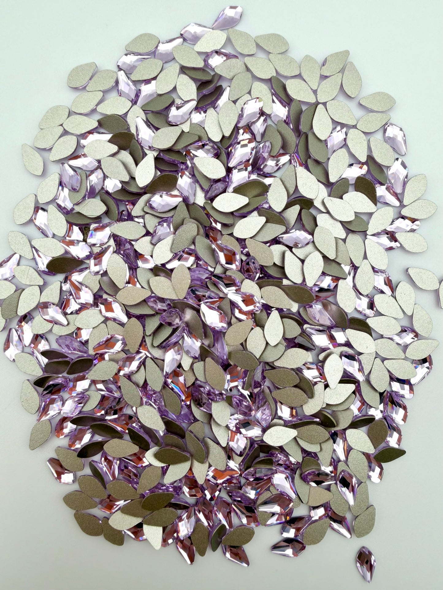 Luxe 4x8mm Leaf Shape Flat Back Crystal Glass Rhinestone