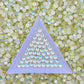 Color No.51-No.80 Mixed Sizes (From SS6 to SS20) Flat Back Round Glass Rhinestones