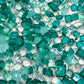 Luxe Paraiba Green Mixed Pointed Back Crystal Glass Rhinestones for Nails Arts and DIY