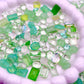 Luxe Ice Green Clear Pointed Back Crystal Glass Rhinestones for Nails Art and DIY